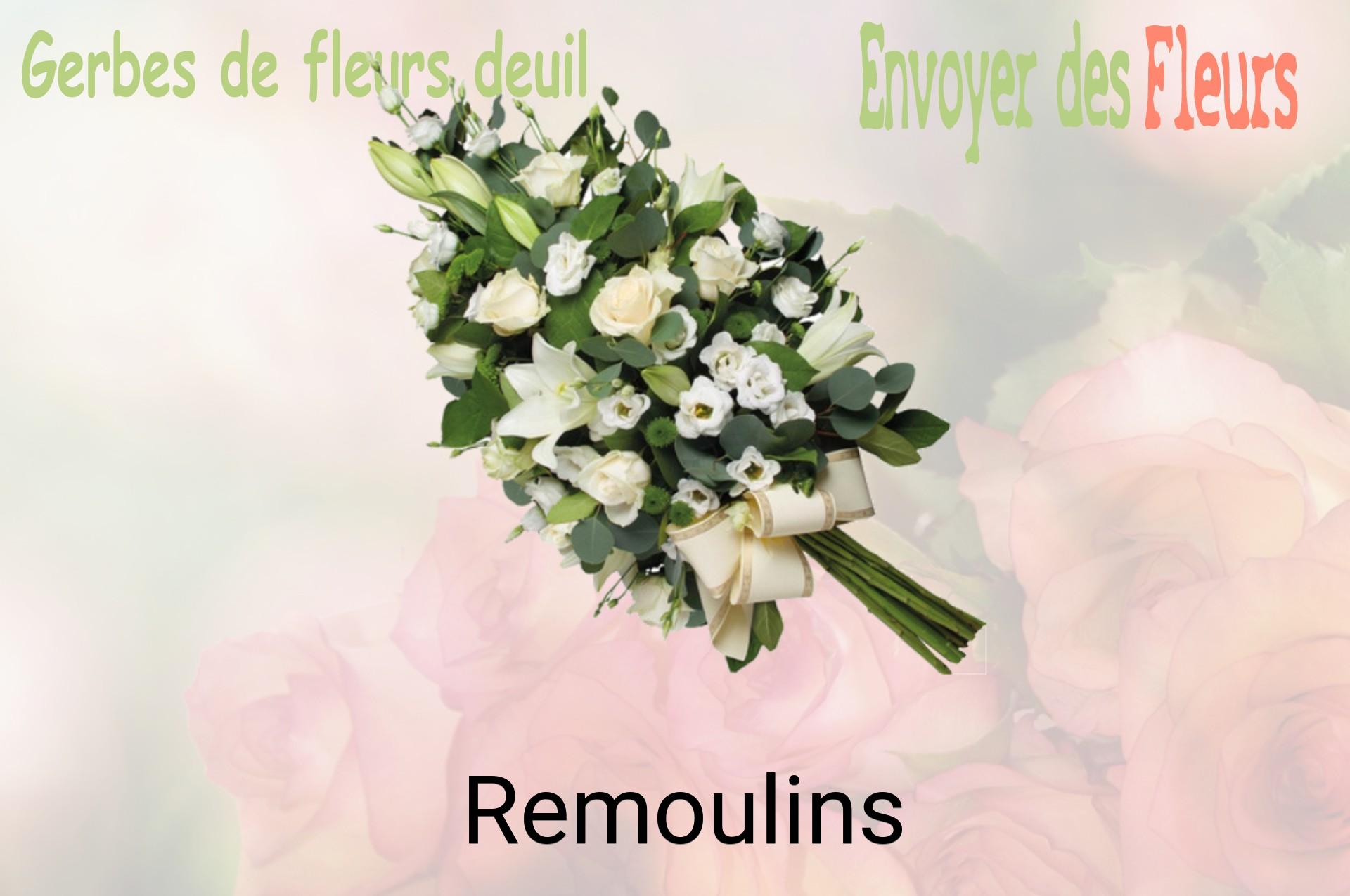 Gerbe de fleurs de deuil livrée à Remoulins
